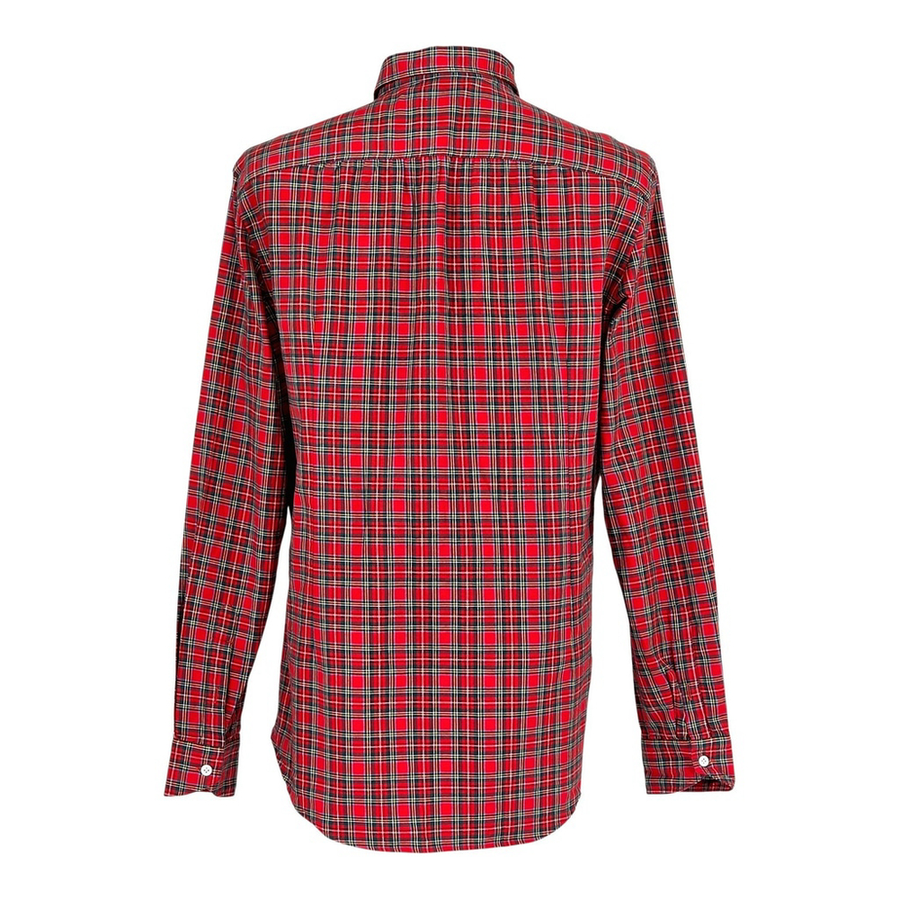Americana Workwear Vincenzo di Ruggiero Flannel Men’s 16.5 Red Tartan Italian... - Picture 3 of 13